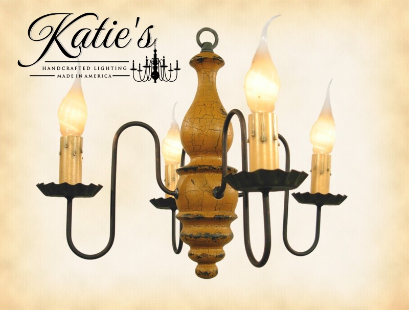 Wooden Chandelier by Katie's