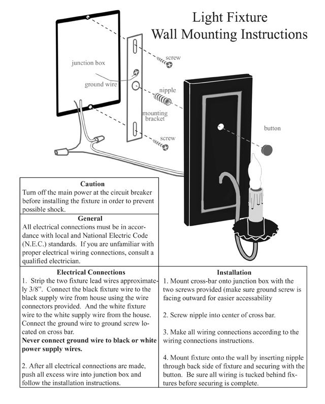 wiring sconces